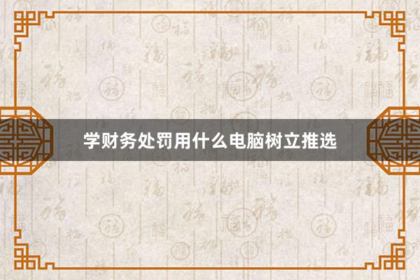 学财务处罚用什么电脑树立推选